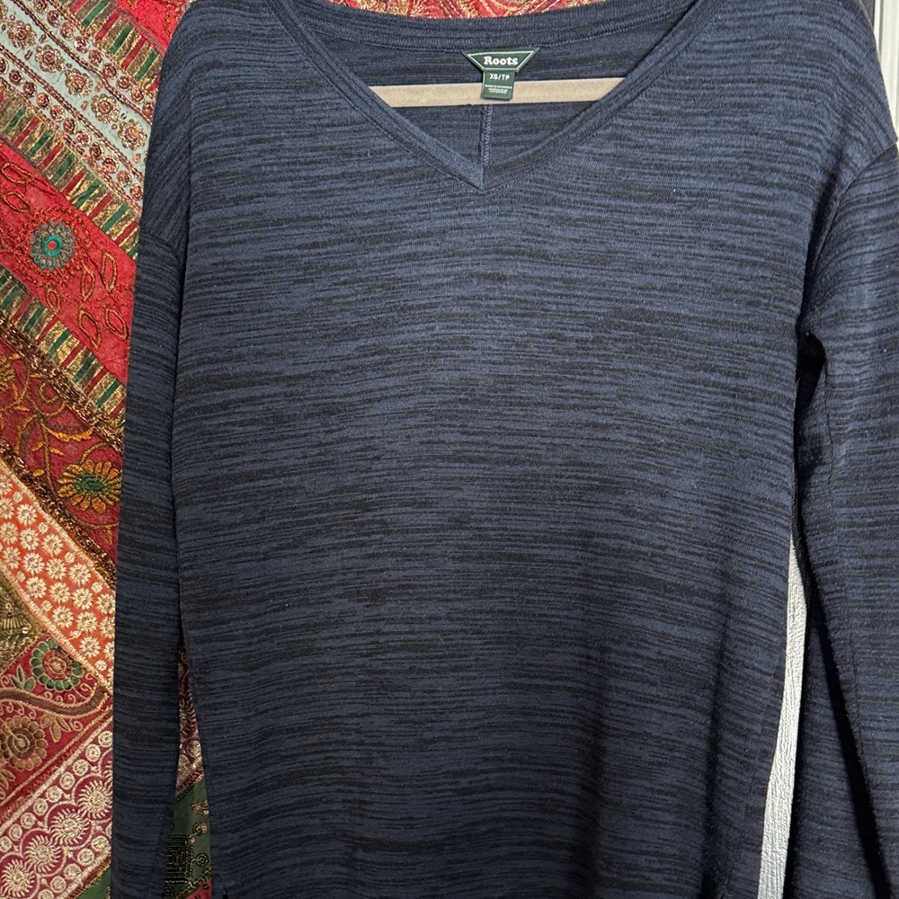 Roots Men's Navy Blue Shirt